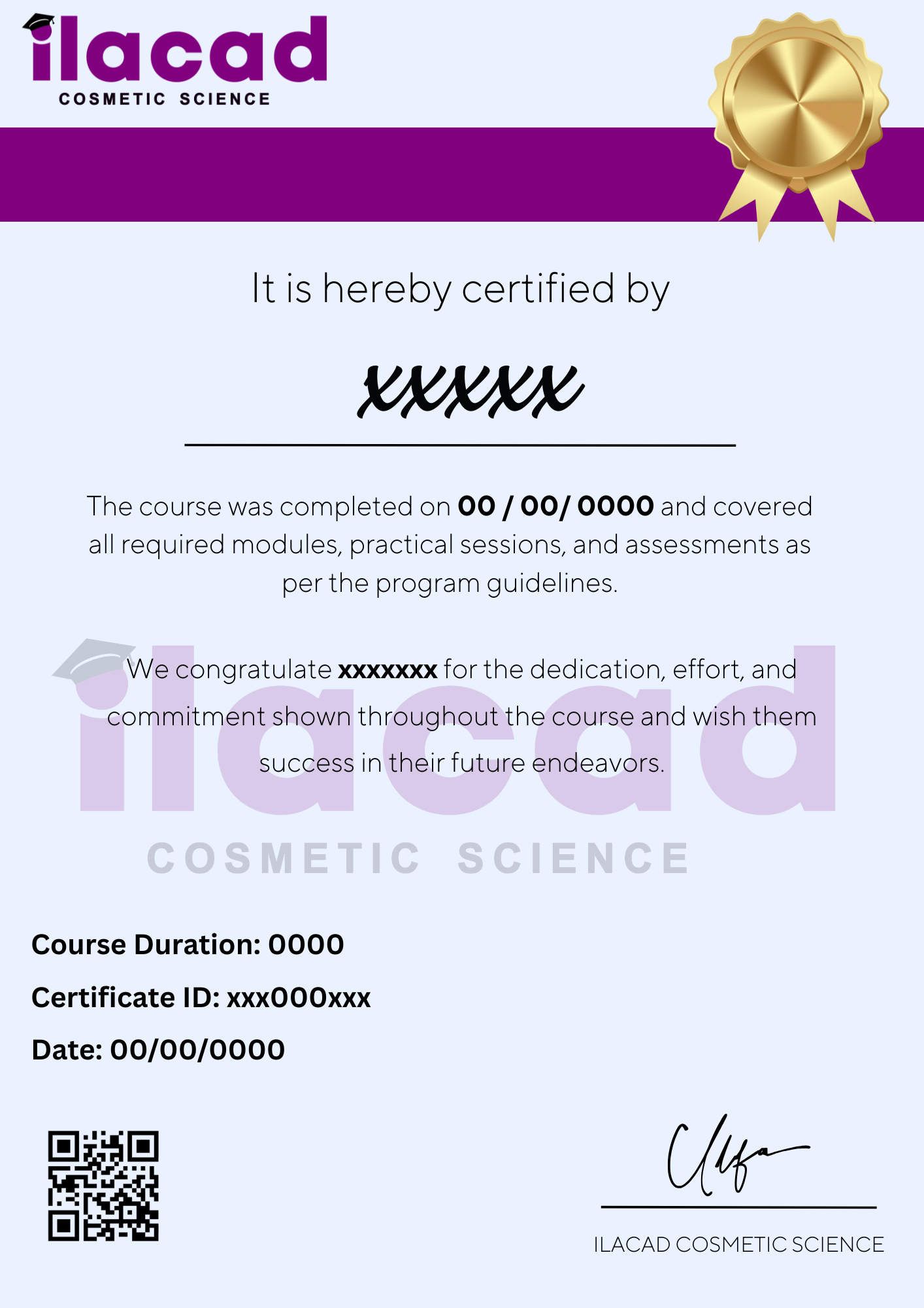 Certificate of Completion
